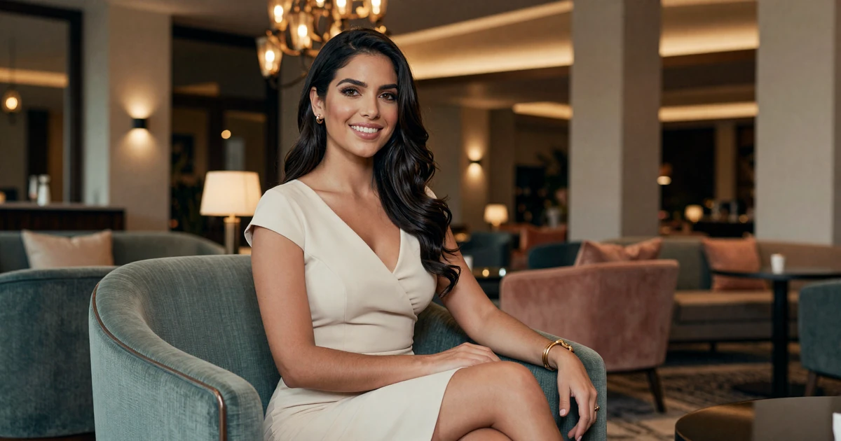 Elegant woman in an upscale Seattle lakefront setting representing private sugar baby Seattle matching